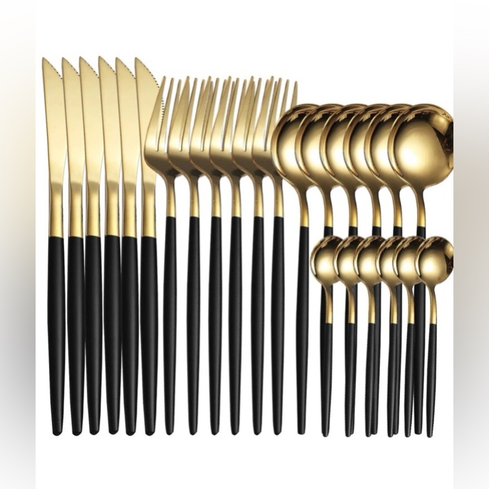 120 Pcs / 5 Sets - Stainless Steel Cutlery